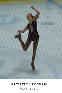 Figure Skater Katie Dano's artistic skate program May 2013